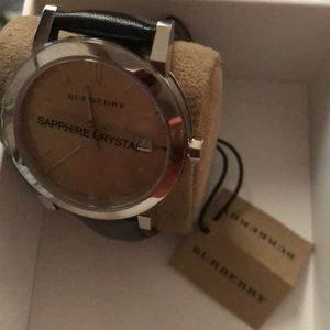 Fawn Dial Brown Leather Men’s Burberry Watch